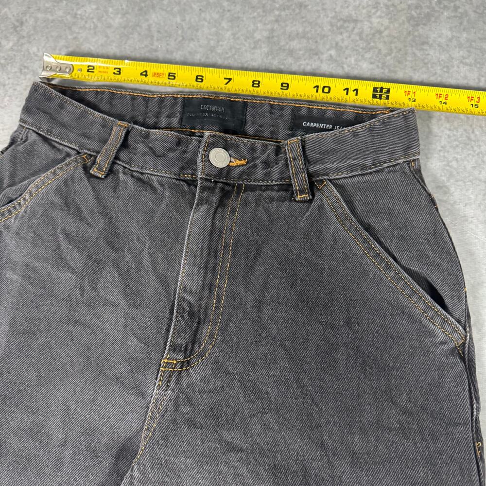 Cotton On Carpenter Jean Relaxed Straight Denim Black Womens - Size: 26x32 - Picture 4 of 11
